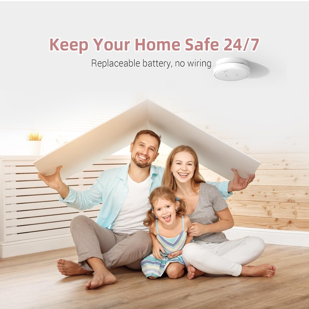 Wireless Smoke Detector Set - White - Picture 6 of 7